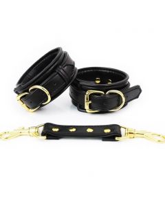 Pin Lock Heavy Cuffs-wrist-BLACK