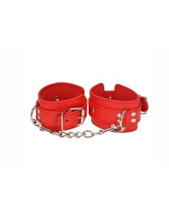 bondage boutique Ancle cuffs red