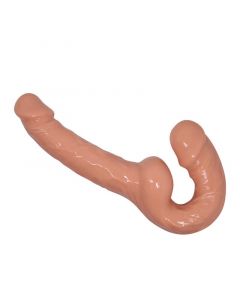 Sileäpintainen ilman valjaita strap-on dildo