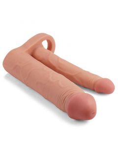 Pleasure X-tender peniksen pidennys ja dildo yhdessä