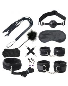 10 osainen bdsm sarja – värivaihtoehdot Black
