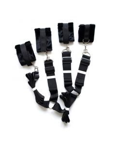 Bed bondage restraint set- vuodesidontasetti