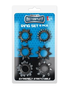 MENZSTUFF 6PC STRETCHEABLE RING SET