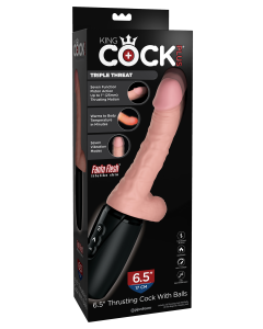 KING COCK PLUS 6.5 INCH THRUSTING COCK WITH BALLS